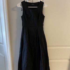 COS Long Black Cotton Dress
